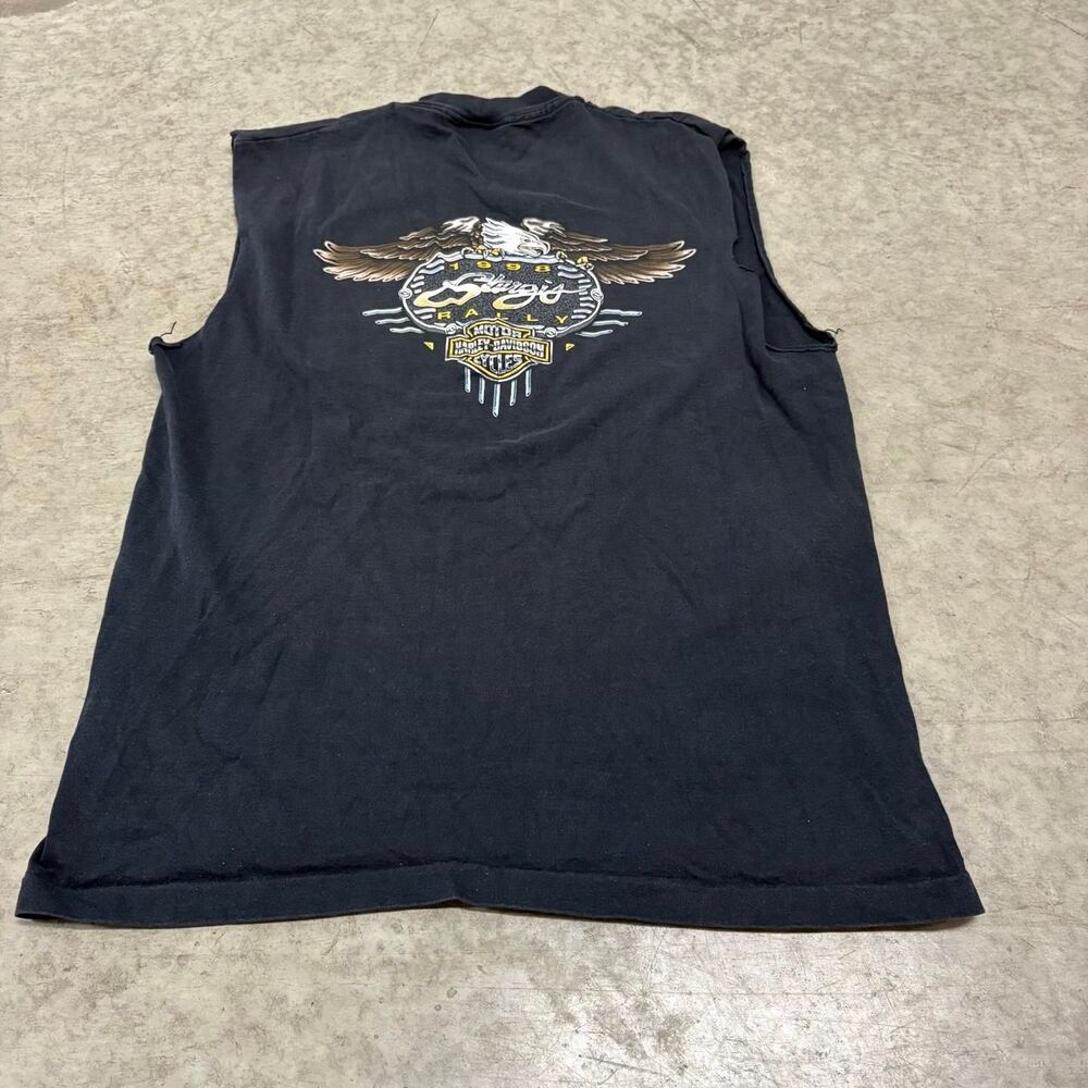 Harley-davidson Men's Black and Grey Vest